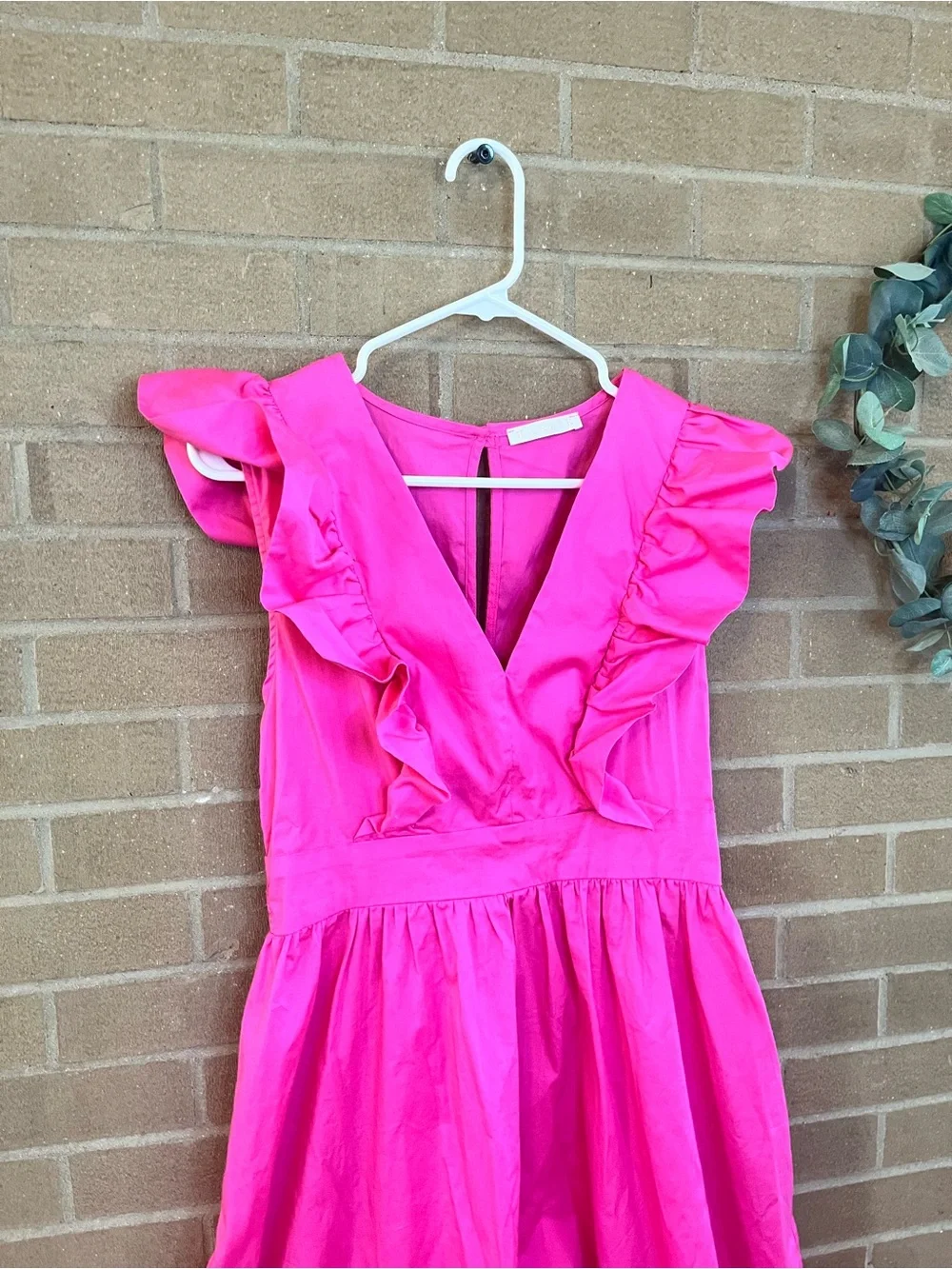 Karlie Hot Pink Ruffle Maxi Dress - Picture 3 of 4